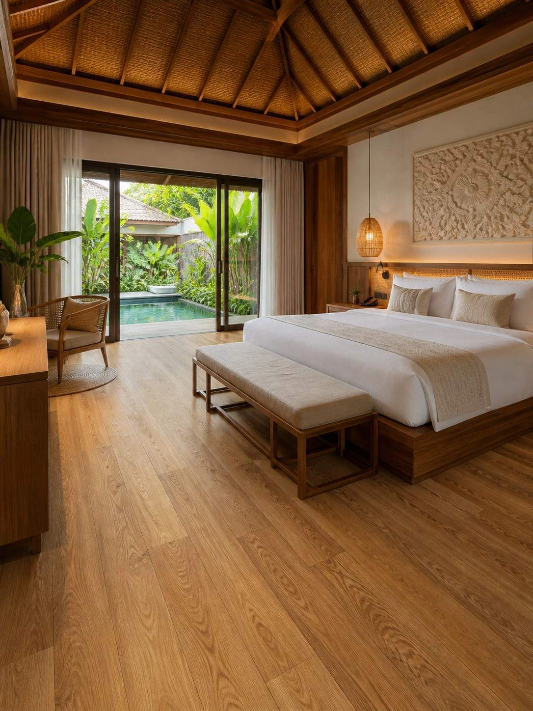 Proyek pemasangan lantai vinyl hotel