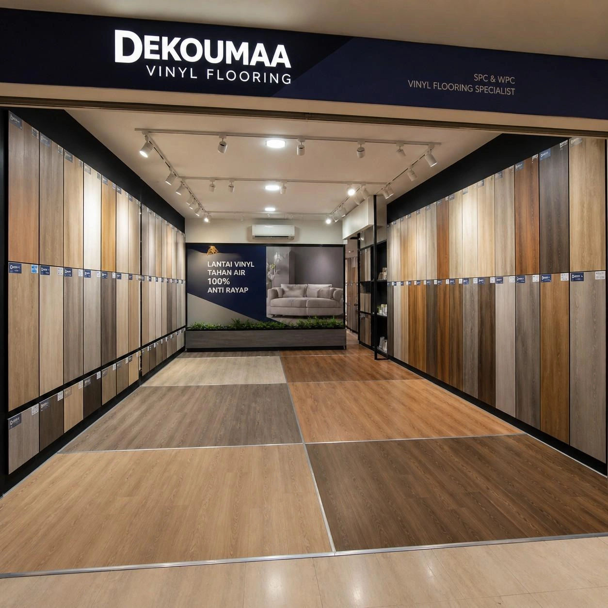 Showroom lantai vinyl Pusat Wallpaper Dinding