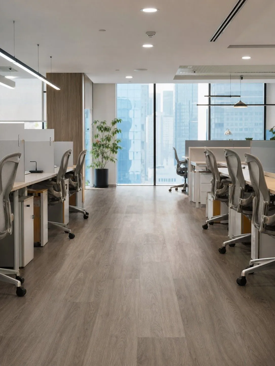Proyek pemasangan lantai vinyl kantor